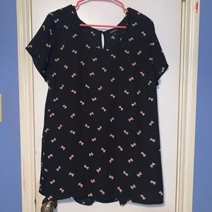 Torrid Georgette Style Blouse with Bow Pattern